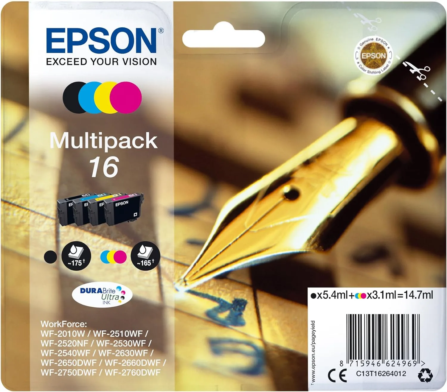 C13T16264012 - EPSON 16 CANON PG540 - CANON CL541