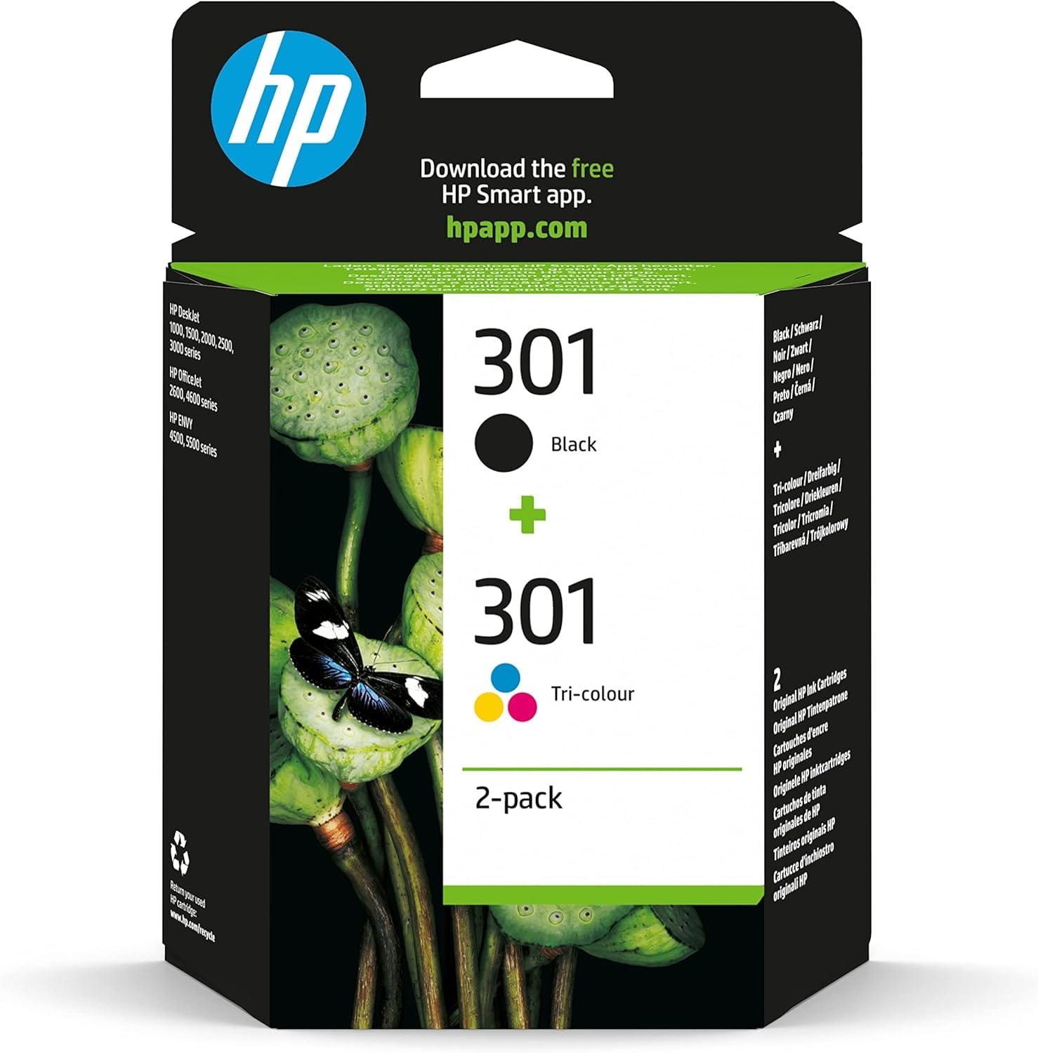 HP301 CANON PG540 - CANON CL541