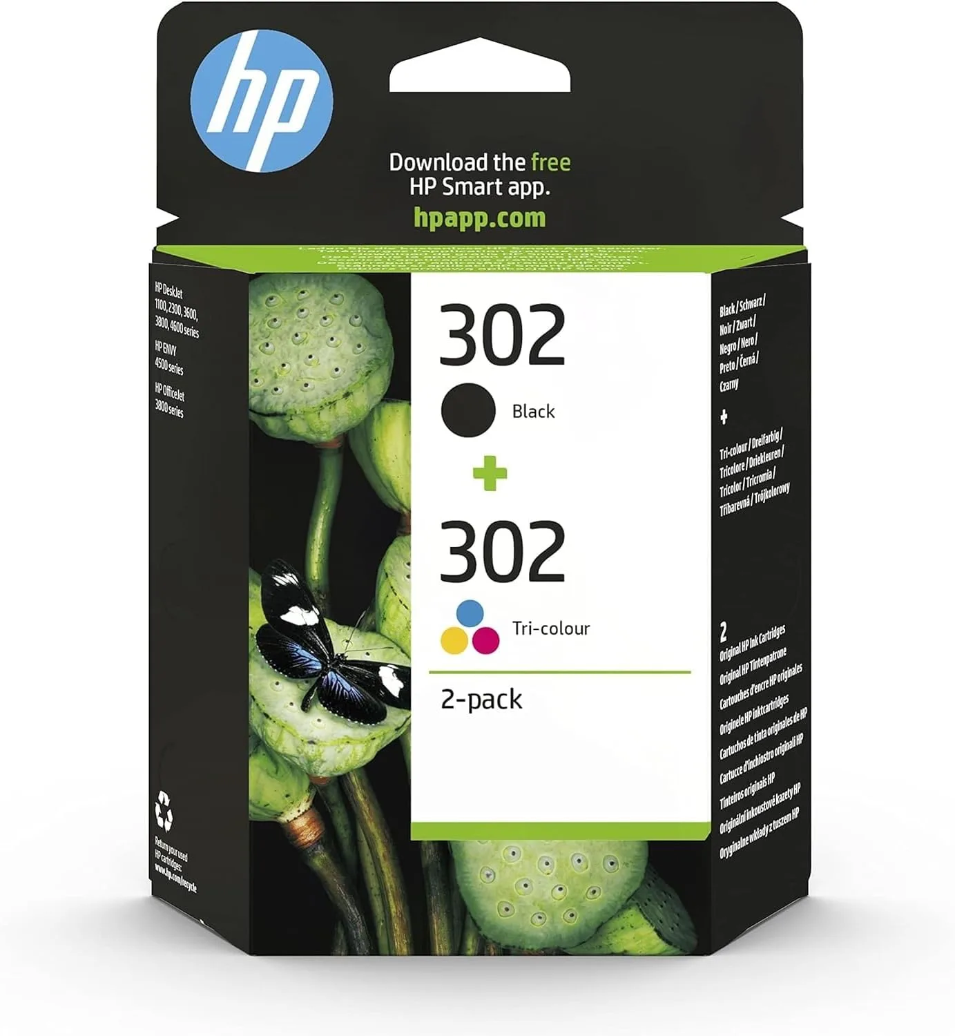 HP302 CANON PG540 - CANON CL541