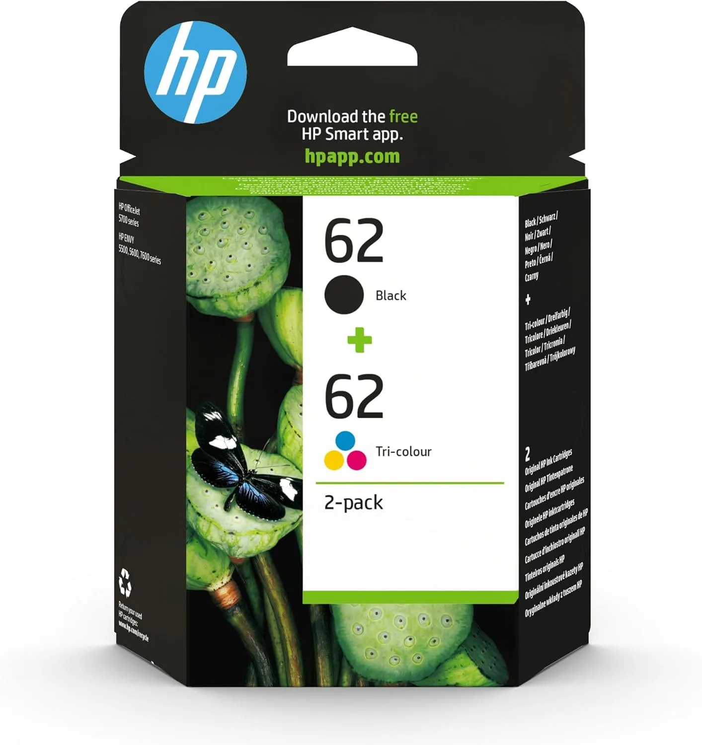 HP62 CANON PG540 - CANON CL541